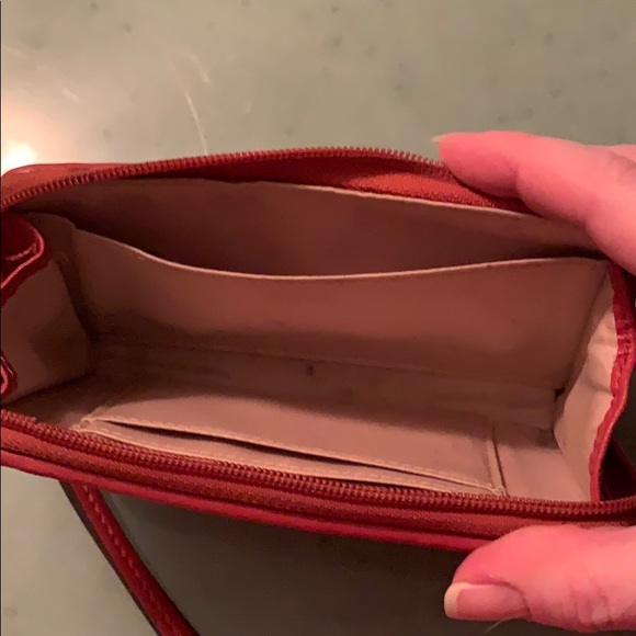 Coach wallet wristlet between deep coral & orange - Picture 5 of 7